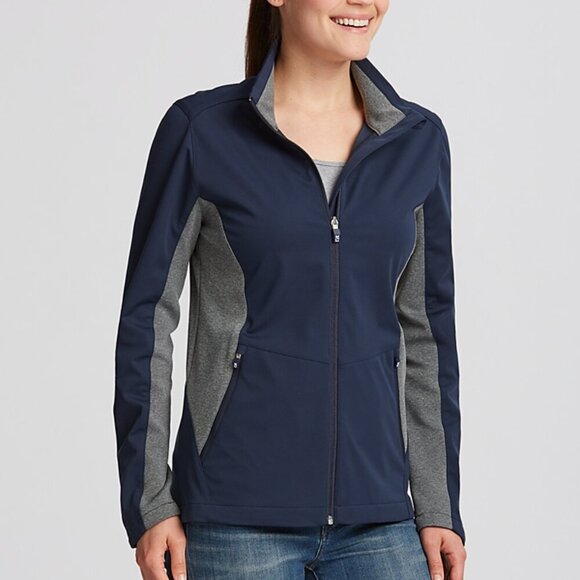 Cutter & Buck Women's Jacket Navigate Softshell Full Zip - Picture 2 of 8